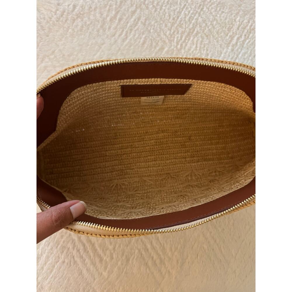 La Maille Sezane Simona Pouch in Natural Raffia Embroidery✨ - Picture 9 of 9